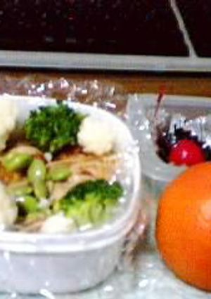 きょうのお弁当：　1/24/02(Thu)　-にせスパゲッティトマト風味--レシピのメイン写真