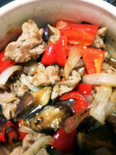 豚肉玉ねぎなすパプリカのマリネ液漬け-レシピのメイン写真