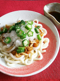 超簡単♡レンジde夏のぶっかけうどん♪-レシピのメイン写真