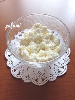 簡単☆電子レンジで♪カッテージチーズ-レシピのメイン写真