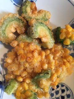 ゴーヤとコーンのかき揚げ-レシピのメイン写真