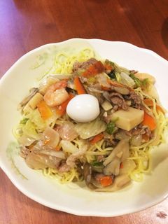 あんかけ焼きそば&中華スープ-レシピのメイン写真