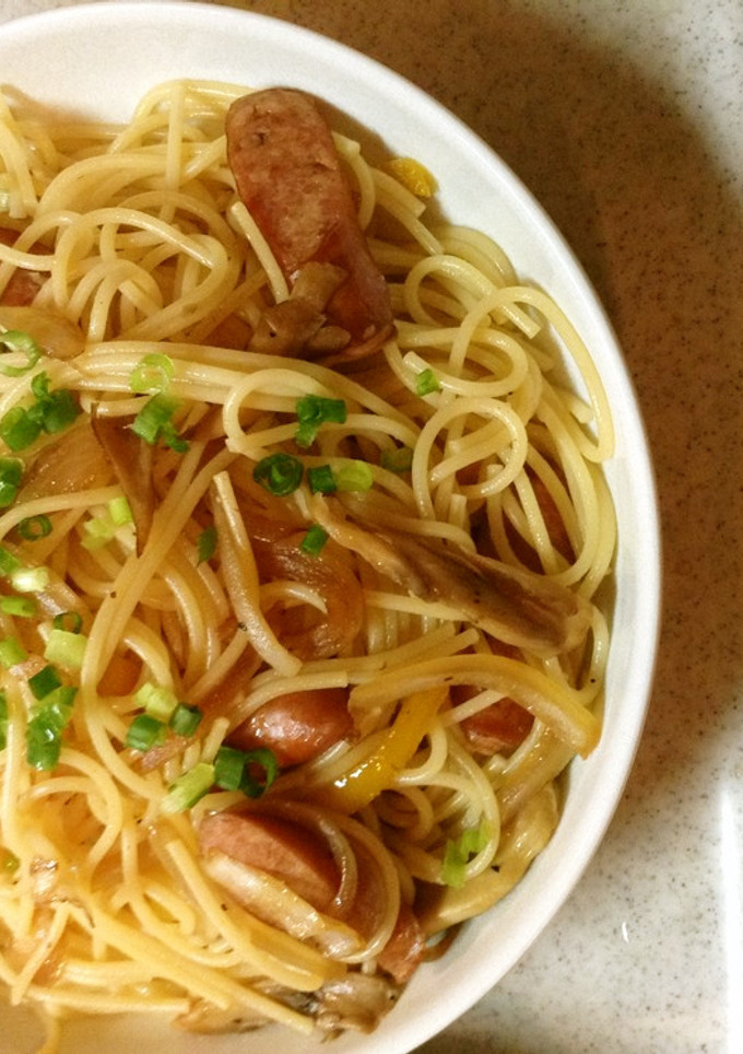 舞たけとウィンナーの和風パスタ-レシピのメイン写真