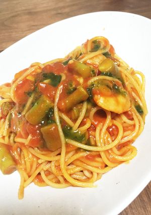 ソースで茹でる！トマトパスタ★-レシピのメイン写真