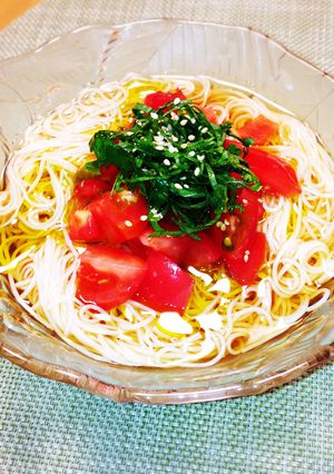 そうめんアレンジ#トマト#イタリアン風-レシピのメイン写真