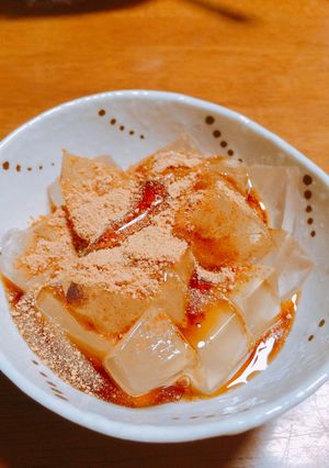 アガーでくず餅風ゼリー-レシピのメイン写真