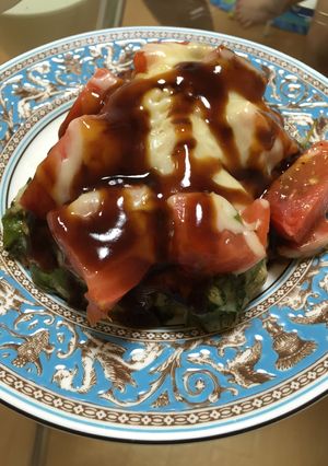 大葉 大量消費 しそトマトチーズお好み焼-レシピのメイン写真