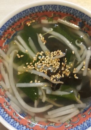 きくらげと☆もやしと☆わかめの、スープ★-レシピのメイン写真