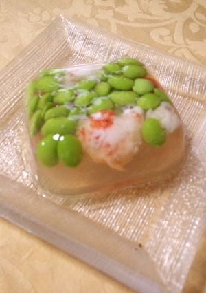 枝豆とエビとトマトの和風だし寒天-レシピのメイン写真