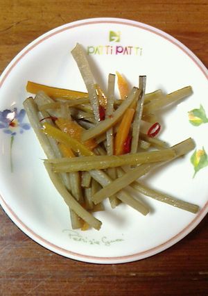 金平ごぼう だしで煮て少し薄めの味-レシピのメイン写真