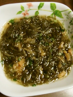 がごめ納豆昆布と瓶入りなめ茸の酢の物-レシピのメイン写真