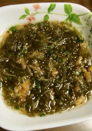 がごめ納豆昆布と瓶入りなめ茸の酢の物-レシピのメイン写真