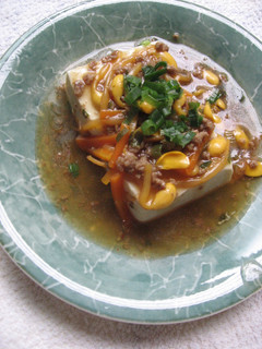 そぼろとモヤシの中華あんかけ豆腐-レシピのメイン写真