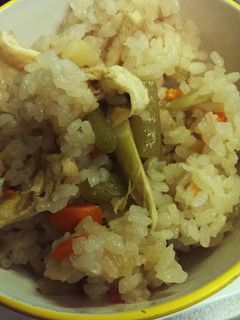 ふきと細竹の炊き込みごはん-レシピのメイン写真
