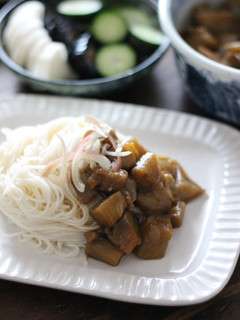 具沢山そうめんタレ とろとろ茄子-レシピのメイン写真