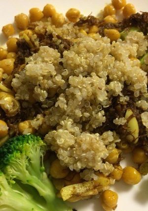 低糖質キヌアとひよこ豆のサラダ カレー味-レシピのメイン写真