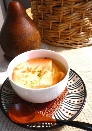 お鍋なしで☆オニオングラタンスープ-レシピのメイン写真