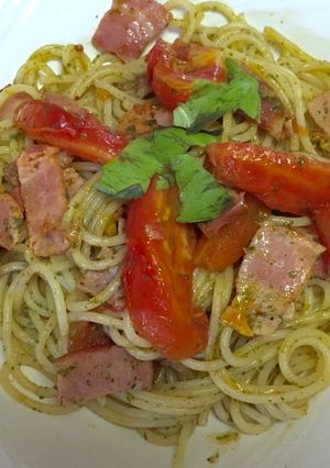 バジルソーススパゲティ-レシピのメイン写真