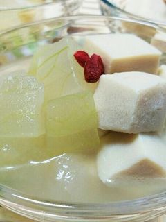 冷やしていただく冬瓜と高野豆腐の含め煮♪-レシピのメイン写真