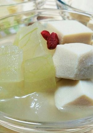 冷やしていただく冬瓜と高野豆腐の含め煮♪-レシピのメイン写真