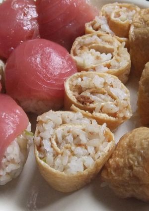 みょうがとネギの薬味飯～手まりと巻き寿司-レシピのメイン写真