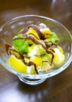 簡単スィーツ！フローズンアボカド-レシピのメイン写真