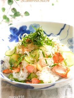 鮭としらすの香味ちらし寿司-レシピのメイン写真
