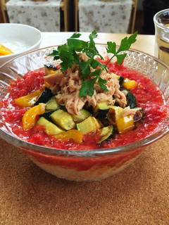 冷凍トマトと夏野菜の素麺-レシピのメイン写真