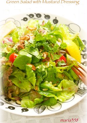 いんげんとサラダ菜のグリーンサラダ-レシピのメイン写真