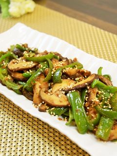 超簡単♡椎茸とピーマンの醤油マヨ炒め♪-レシピのメイン写真