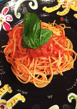 サバ水煮缶のトマトパスタ♬ レシピ本掲載-レシピのメイン写真