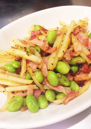 じゃがいもとベーコンのカレー炒め-レシピのメイン写真