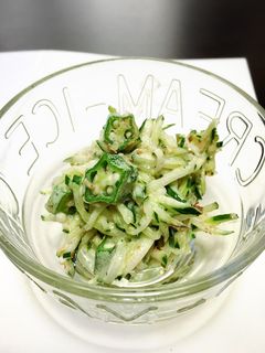 簡単!きゅうりとオクラのさっぱりサラダ-レシピのメイン写真