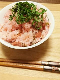 カリカリ梅の炊き込みご飯-レシピのメイン写真