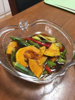 カンタン美味♪夏野菜の揚げ浸し-レシピのメイン写真