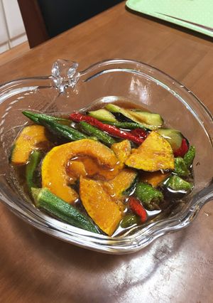 カンタン美味♪夏野菜の揚げ浸し-レシピのメイン写真