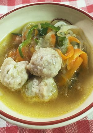 ミネラルたっぷり！肉だんご入り野菜スープ-レシピのメイン写真