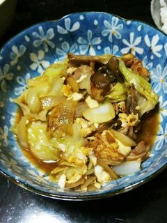 レタスを使ったすき焼き風煮-レシピのメイン写真