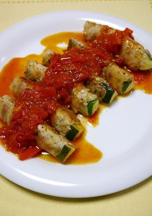 簡単！ズッキーニのマキマキイタリアン-レシピのメイン写真