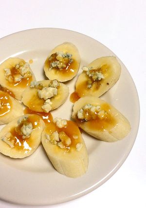 簡単5分！バナナのブルーチーズデザート-レシピのメイン写真