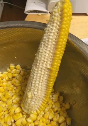 簡単とうもろこしの茹で方ほぐし-レシピのメイン写真