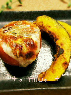 *夏野菜のトマトカップ焼き*-レシピのメイン写真