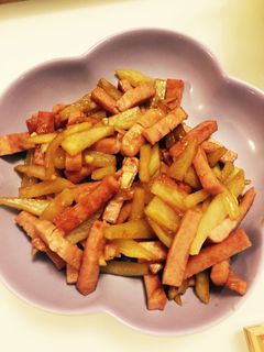 ジャガイモとスパムの甘辛炒め-レシピのメイン写真