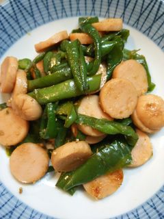 ピーマンと魚肉ソーセージの甘旨炒め☆-レシピのメイン写真