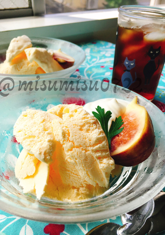 卵と生クリームの混ぜるだけアイスクリーム-レシピのメイン写真