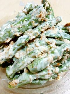 インゲンのおかか醤油マヨ和え-レシピのメイン写真