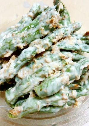 インゲンのおかか醤油マヨ和え-レシピのメイン写真