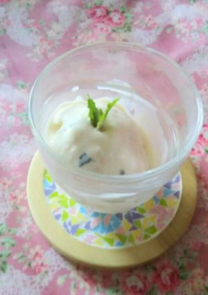 桃＆ミント♪豆腐とヨーグルトのジェラート-レシピのメイン写真