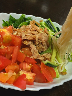 夏野菜の中華風そうめん-レシピのメイン写真