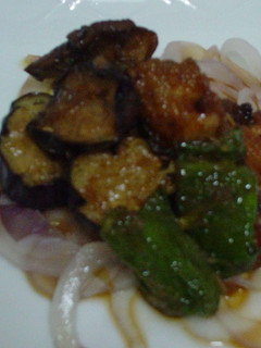 鶏の唐揚げと夏野菜の玉ドレ浸し-レシピのメイン写真